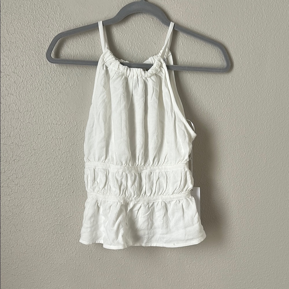 Sienna Sky White Tank Top